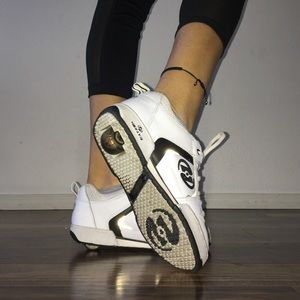 White/black heelys